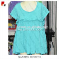 Summer blue dress cotton cute bow dress